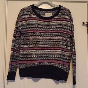 Oversized Vintage-Inspired Knit Sweater